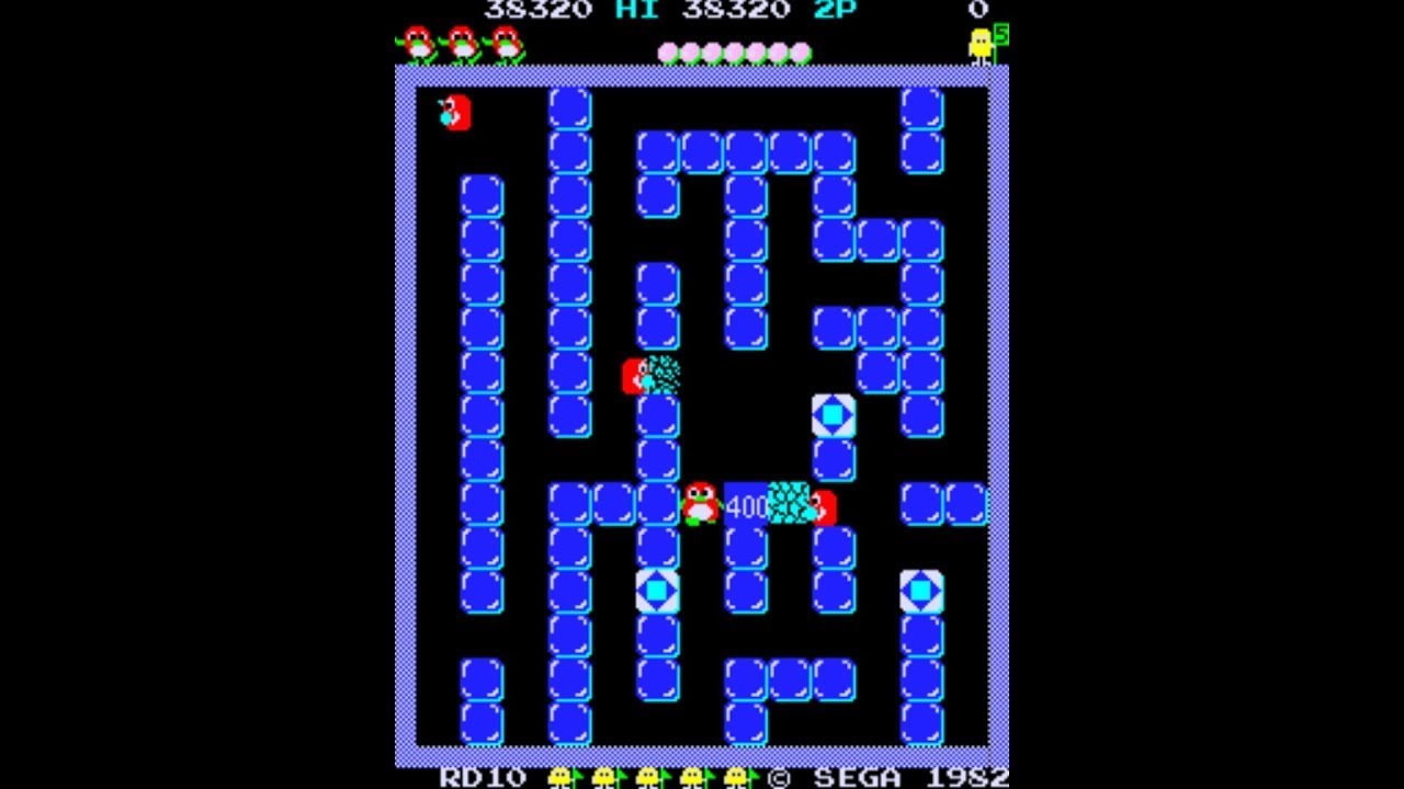 Pengo [Arcade Longplay] (1982) Sega {set 2}