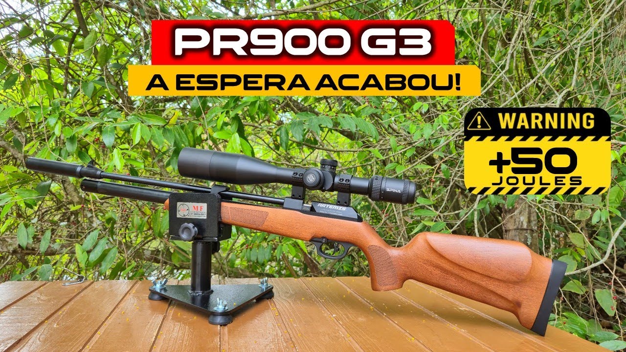 NOVA CARABINA PR900 G3 5.5 PASSOU DOS 50 JOULES !