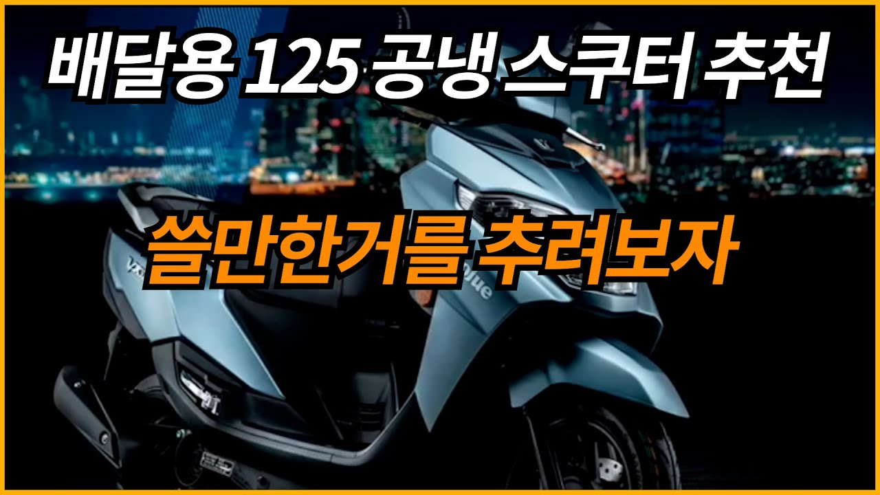 배달용 125 공냉스쿠터 골라보자(심플버전)/DNA모터스 VX125 버그만스트리트125