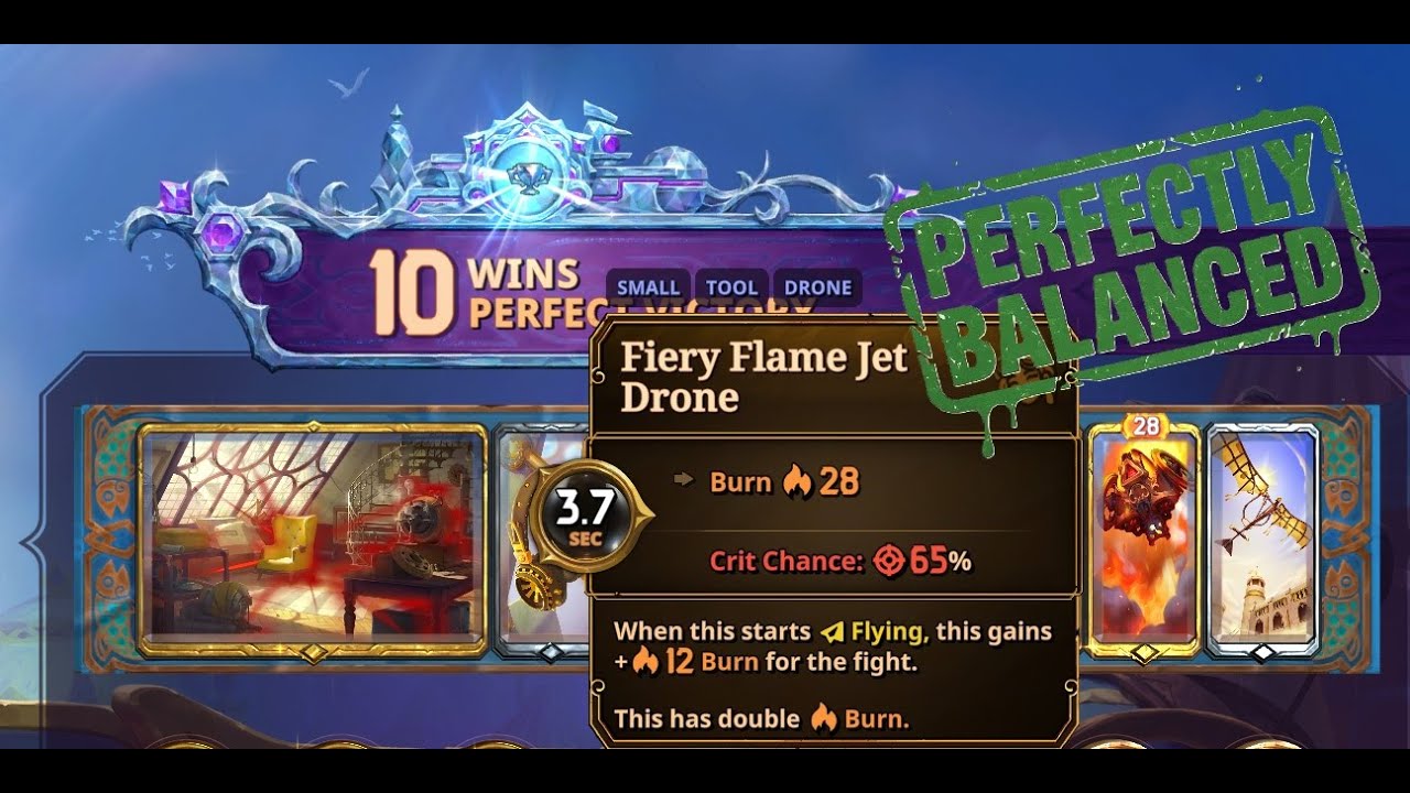 Yes, this new Stelle item Flame Jet Drone is perfectly balanced