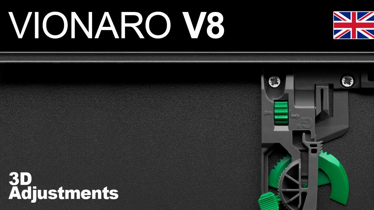 GRASS Vionaro V8 drawer 3D adjustments height side tilt (EN)