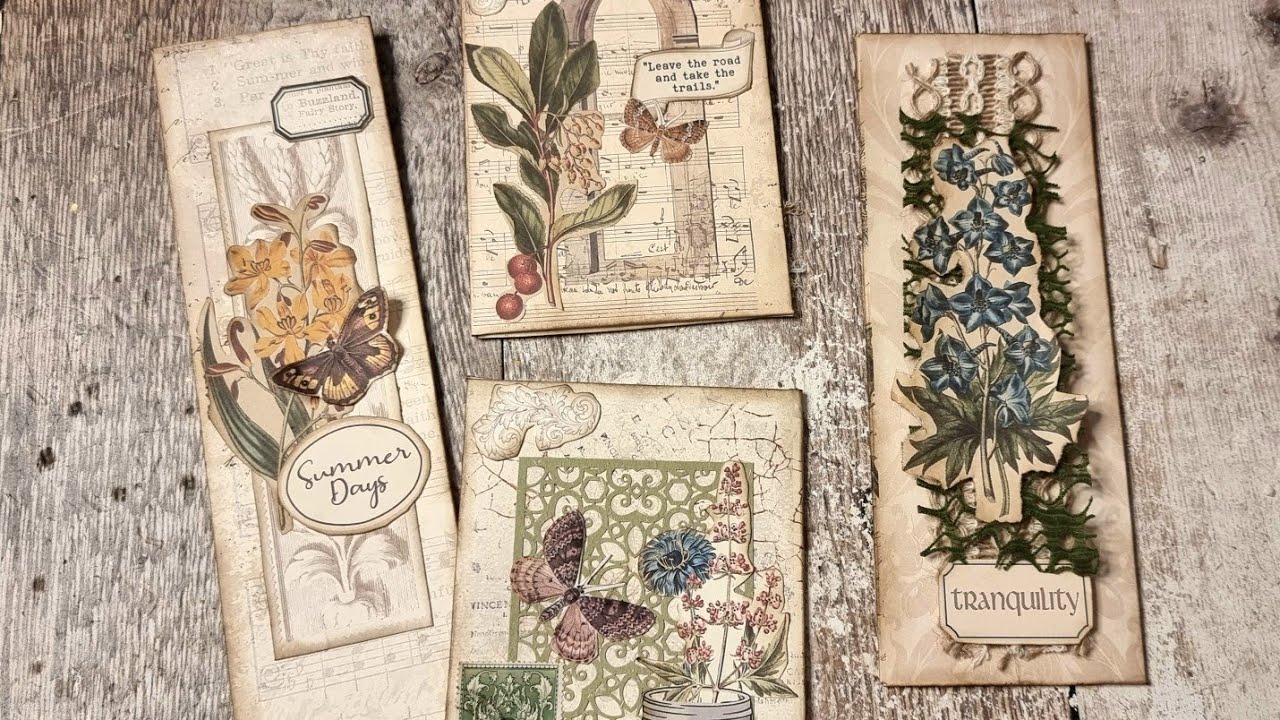 Vintage Botanical - Decorating Envelopes