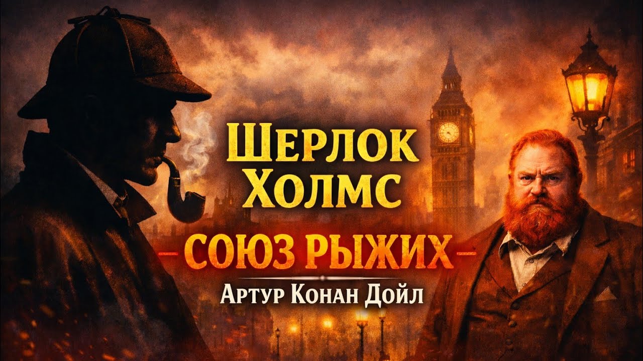 Шерлок Холмс — СОЮЗ РЫЖИХ | Артур Конан Дойл| Аудиокнига полностью