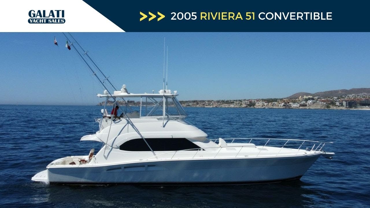 2005 51 Riviera Convertible Yacht For Sale &ndash; Turnkey & Upgraded