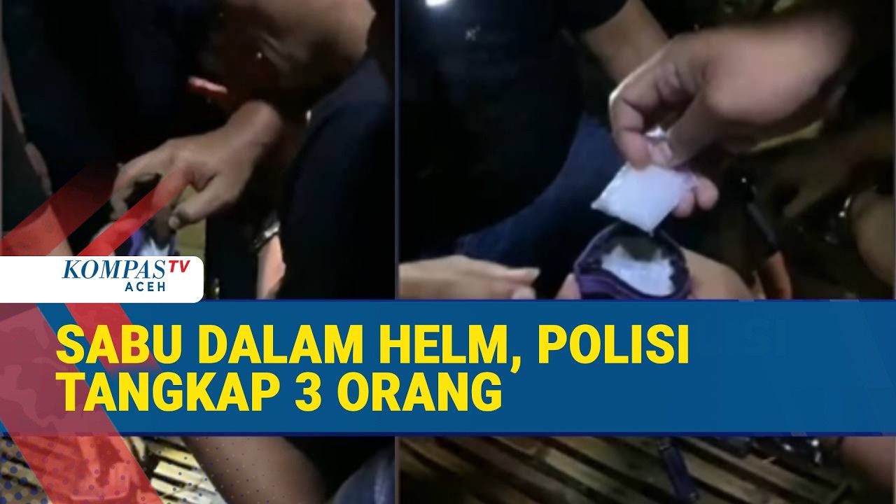 Polisi Amankan 3 Pelaku usai Sabu Disembunyikan di Helm di Surabaya