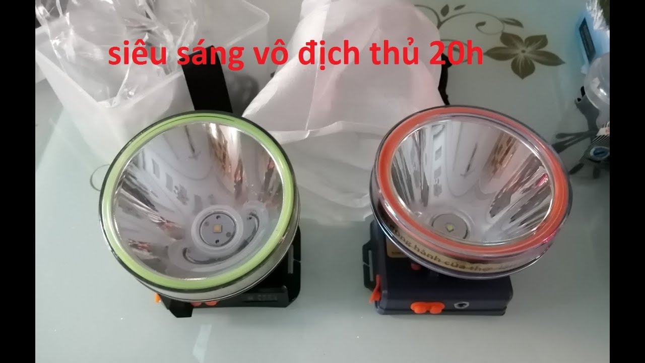 Đ&egrave;n pin đội đầu si&ecirc;u s&aacute;ng soi ếch bắt c&aacute; v&ocirc; địch thủ