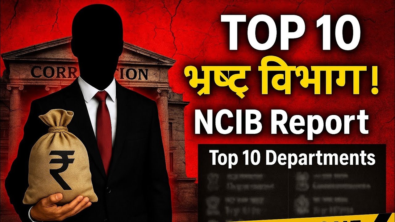 Top 10 Most Corrupt Government Departments of India 😱 | NCIB Report 2025