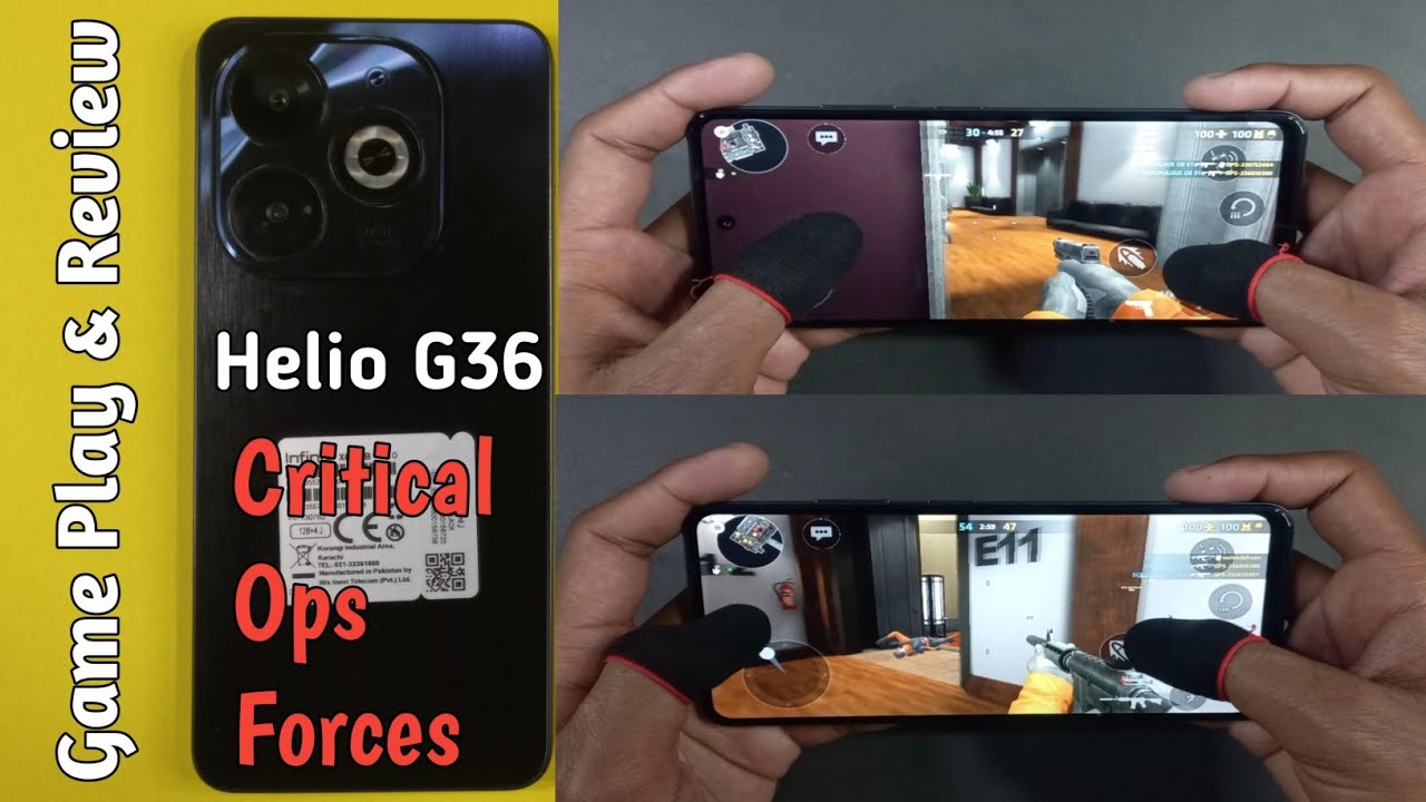 Infinix Smart 8Pro Game Play & Review | Critical Ops Forces, Graphics Test, Helio G36