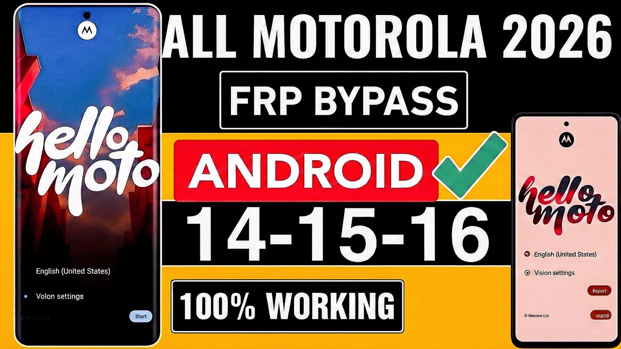 All Moto/Motorola 2026 [Android 14/15] Google FRP Lock Bypass | no need google Play Service