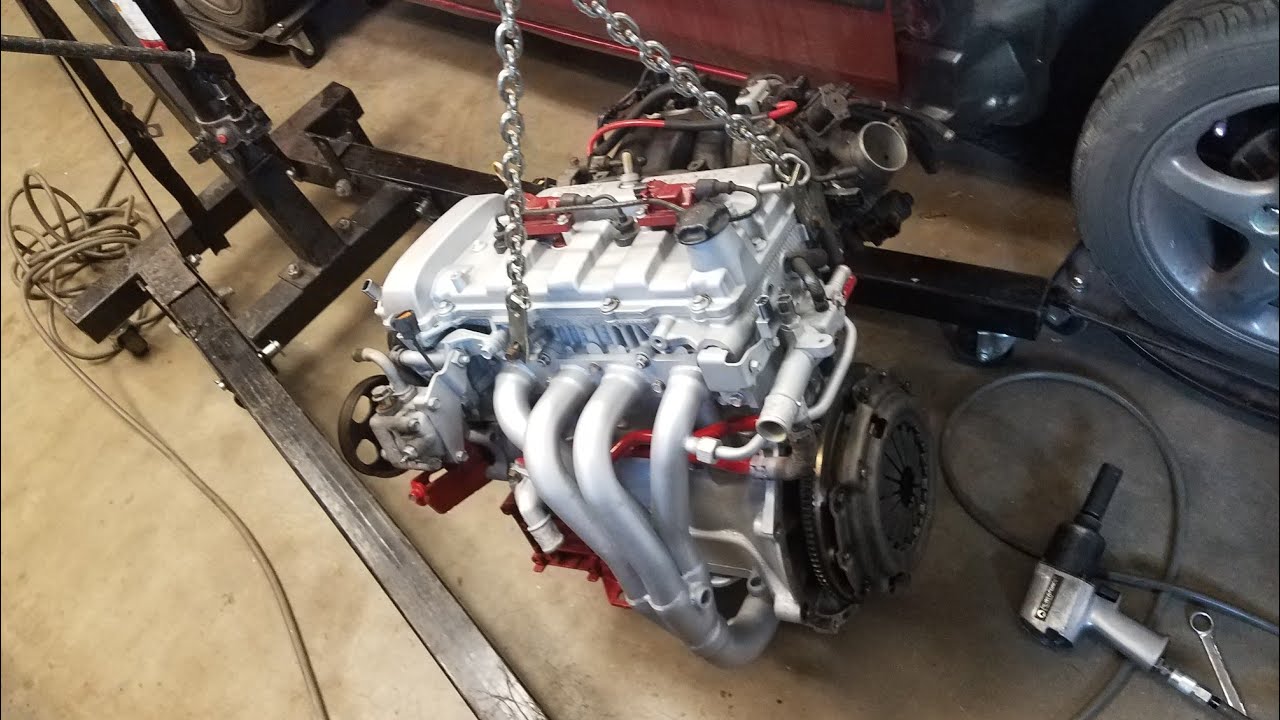 how to pull a Mazda protege 2.0l motor
