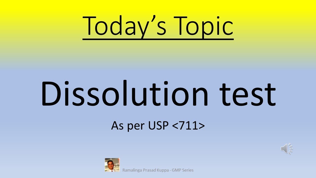 Dissolution test