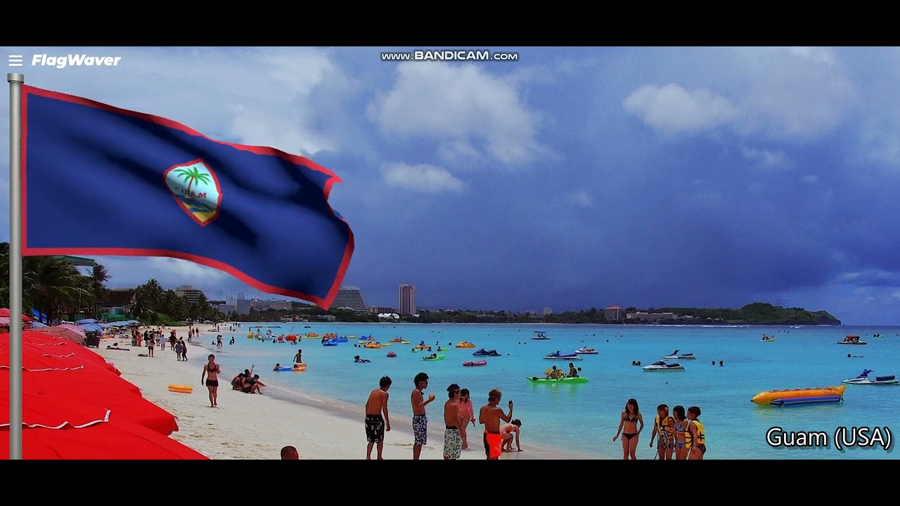 Guam Flag and Territorial Anthem