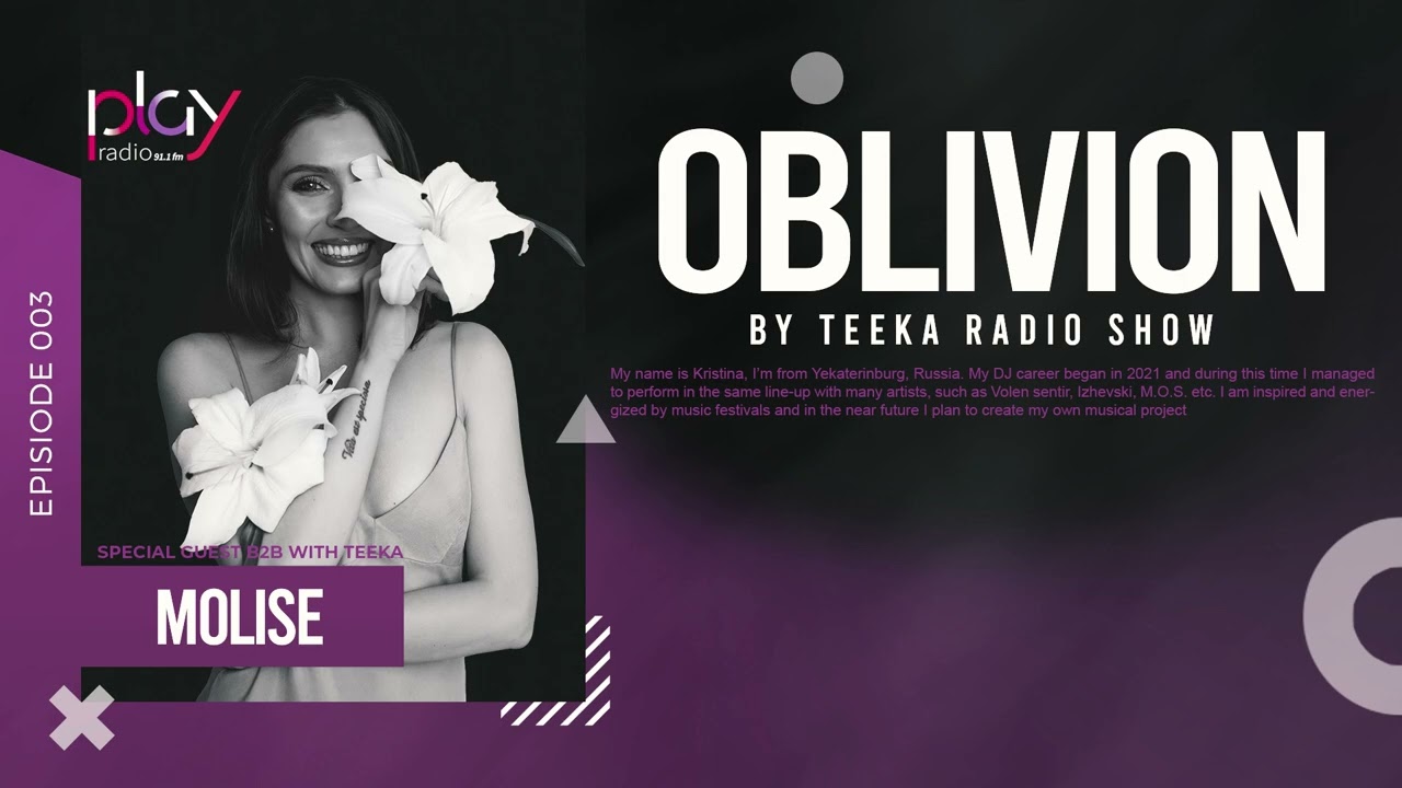 OBT #0003 - Oblivion By Teeka B2B with Molise exclusive on Play Radio Albania 19 05 2023
