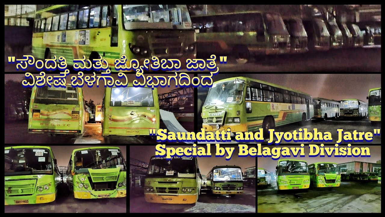 Preparation for Big Day Sunday.Plenty of #buses for #saundatti nd #Jyotibha Jatre on Sunday 02-10-22