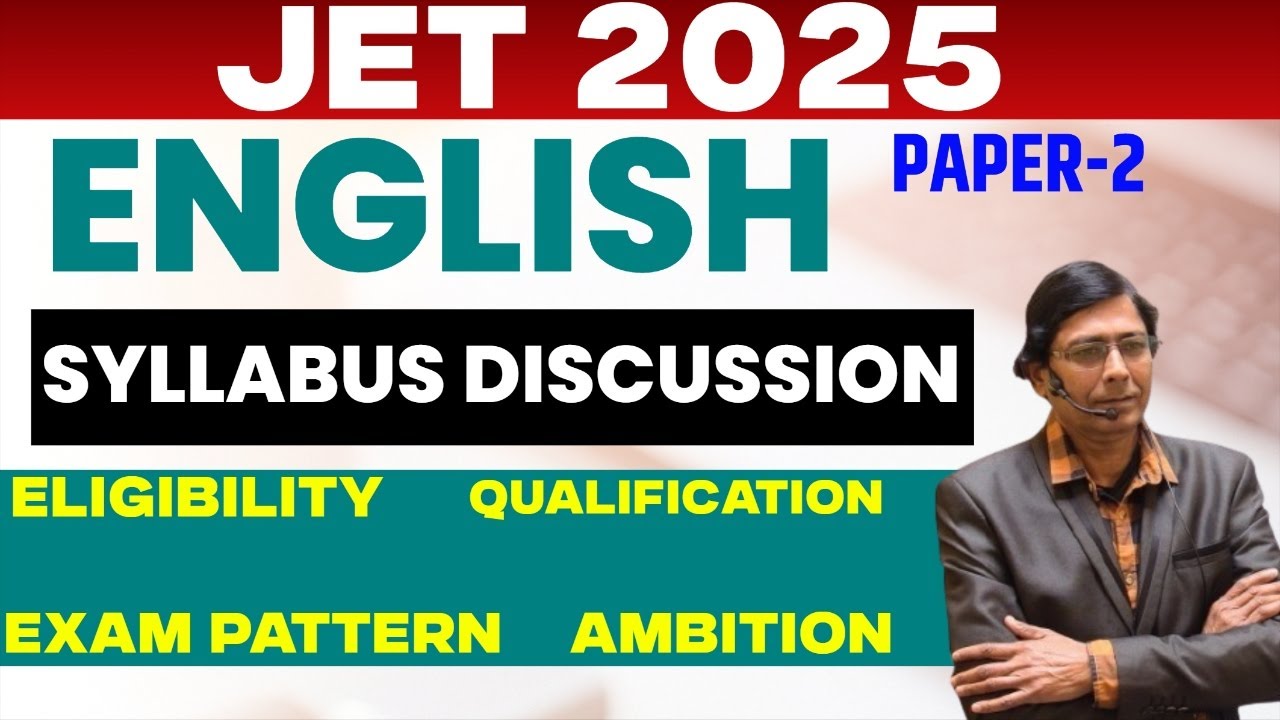 JET  2025 | jharkhand eligibility test | Jet - English  || SYLLABUS DISCUSSION || sb exam