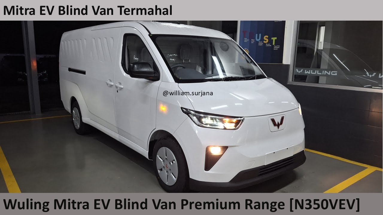 Wuling Mitra EV Blind Van Premium Range [N350VEV] review - Indonesia