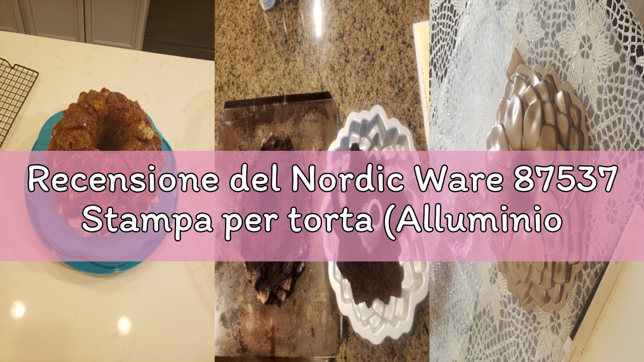 Recensione del Nordic Ware 87537 Stampa per torta (Alluminio, 266.7 mm, 266.7 mm, 95.2 mm, 748 g), C