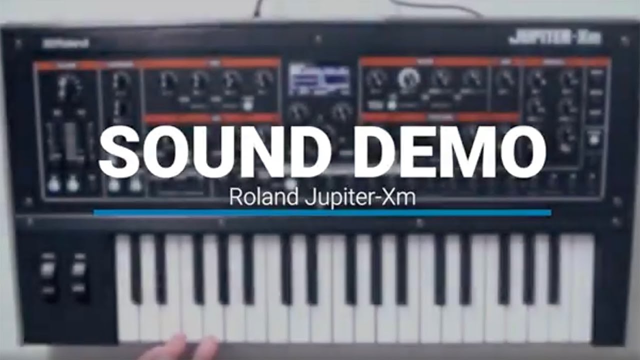 Roland Jupiter-Xm &ndash; No talking sound demo
