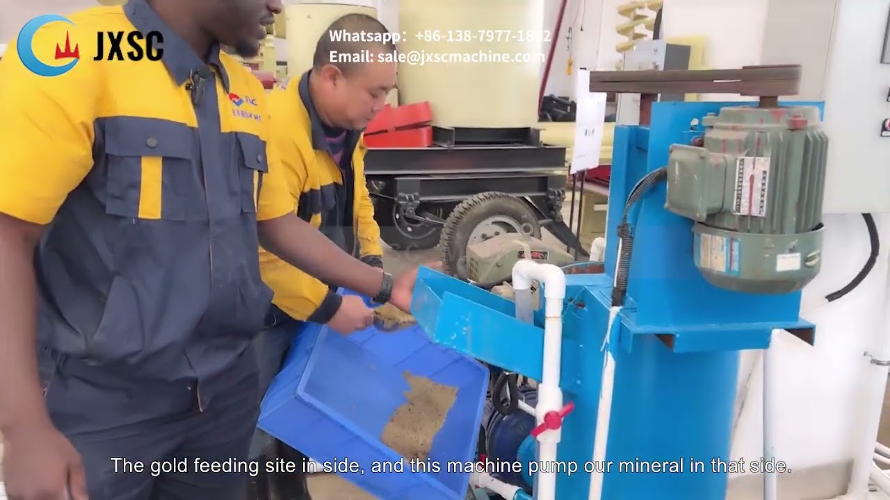 JXSC's lab centrifugal concentrator for recovering gold