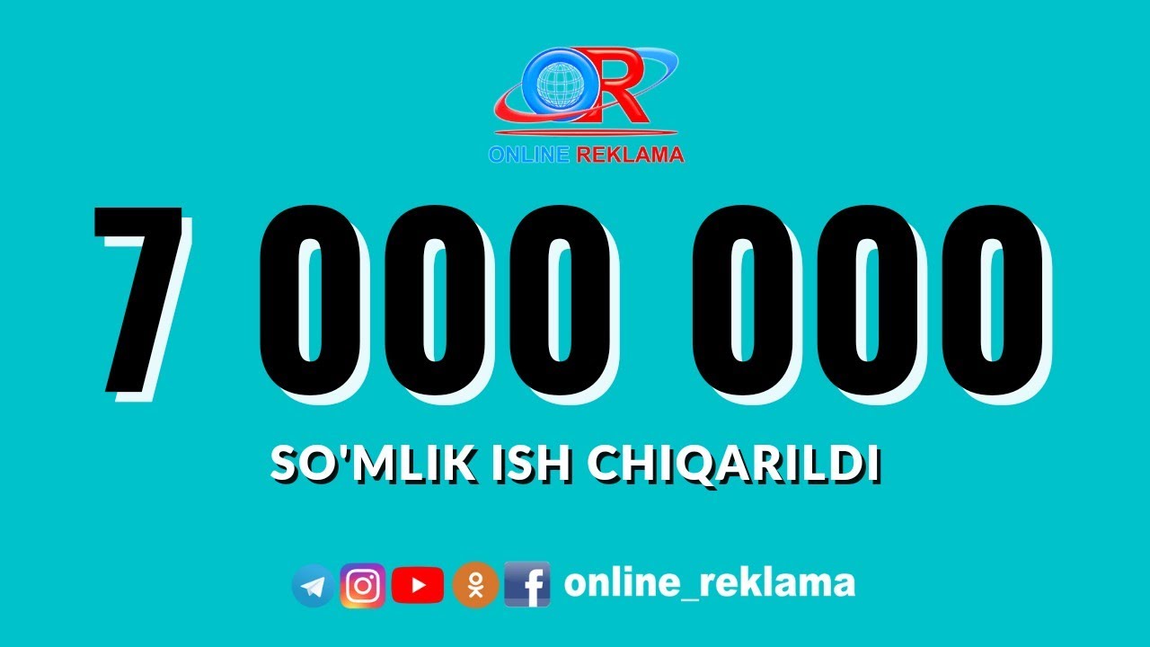 7 000 000 SO'M OYLIK MAOSHLI BO'SH ISH O'RNI CHIQARILDI. ISH KERAKMI? | ONLINE REKLAMA