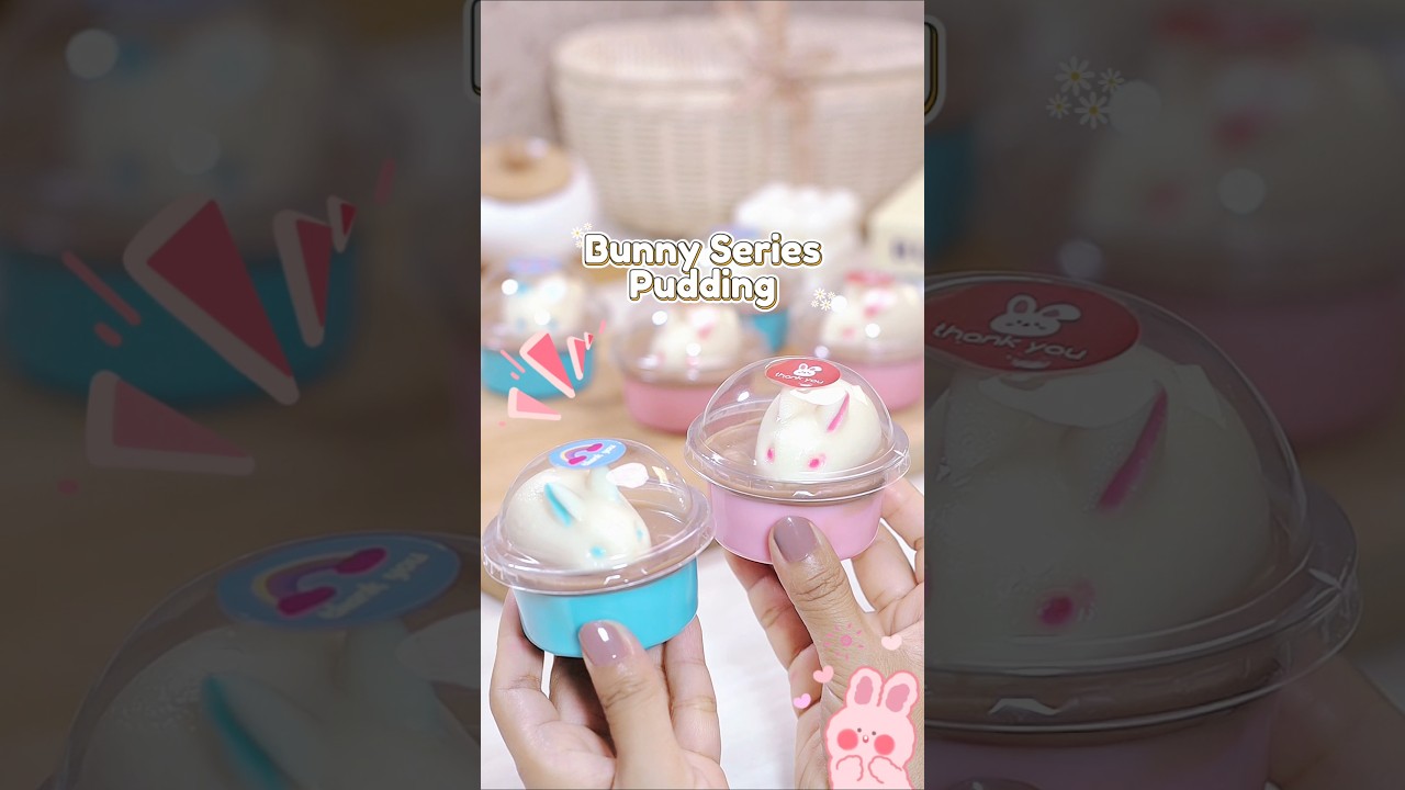 Lucu dan gemesin Puding Karakter Bunny Series ini laris manis untuk ide jualan