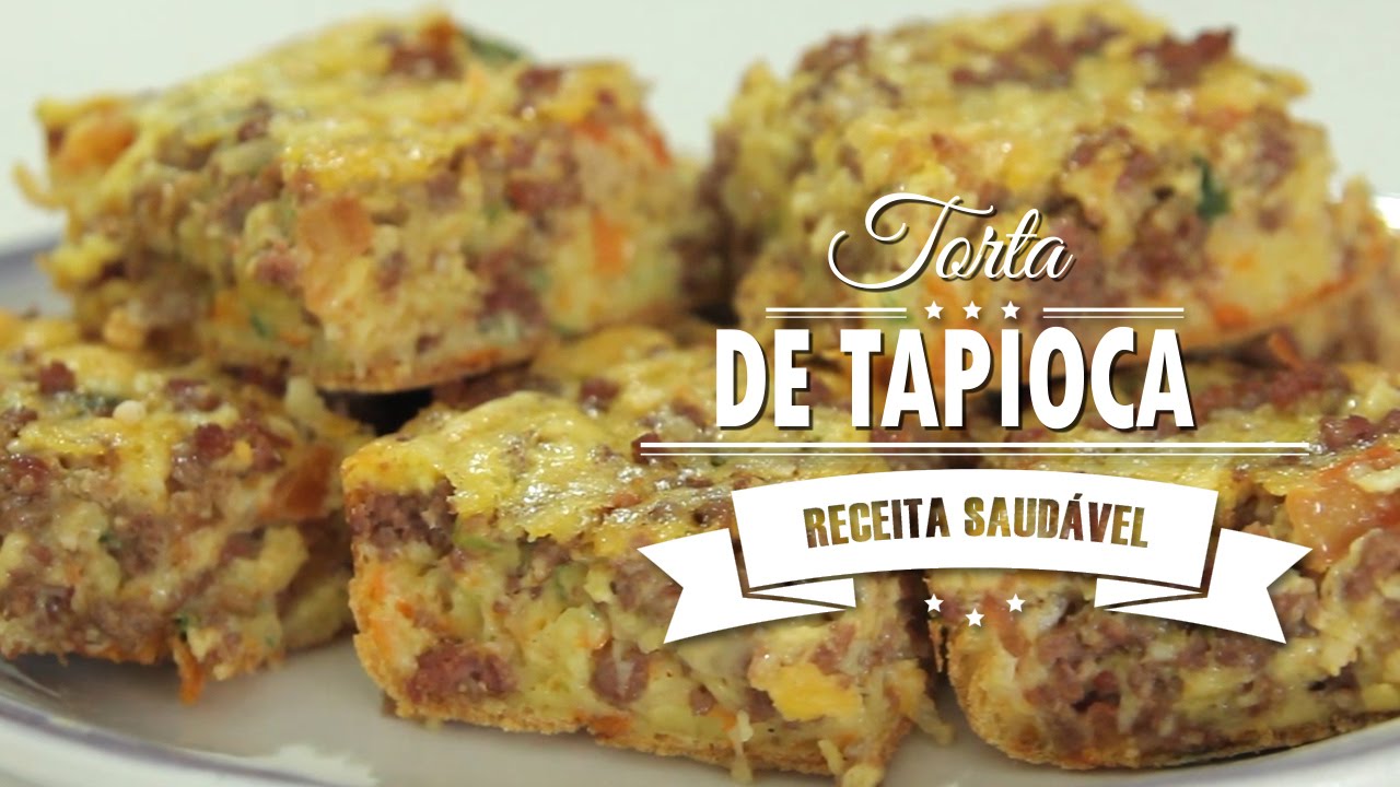 TORTA SALGADA DE TAPIOCA - receita sem glúten
