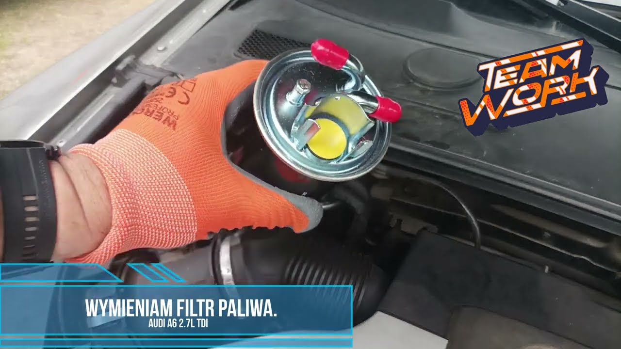 Wymieniam filtr paliwa Audi A6 2,7l TDI