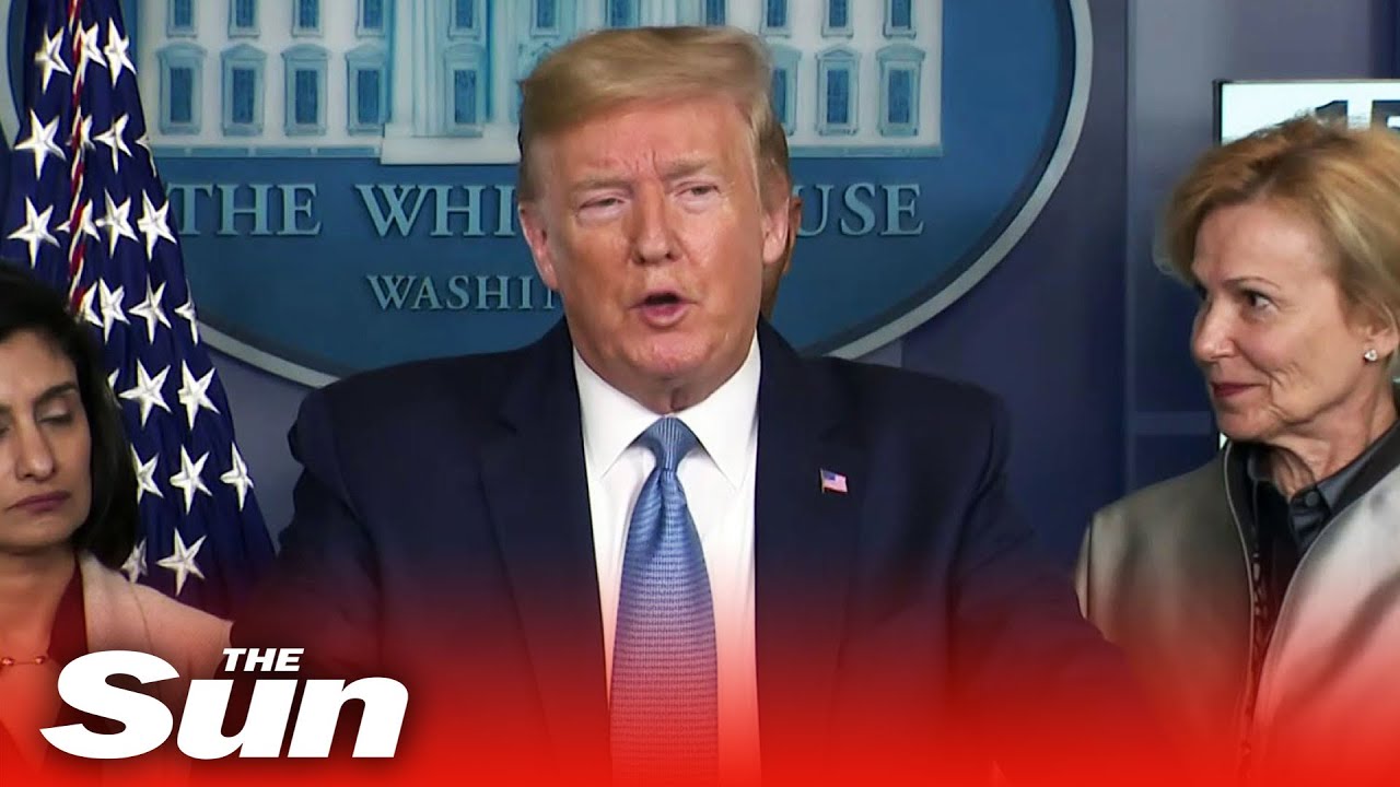 President Donald Trump calls coronavirus 'invisible enemy' as he locks down the USA for 15 days