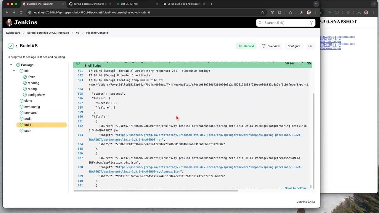 [CI Demo] Spring PetClinic  - Create Maven Package using JFrog CLI