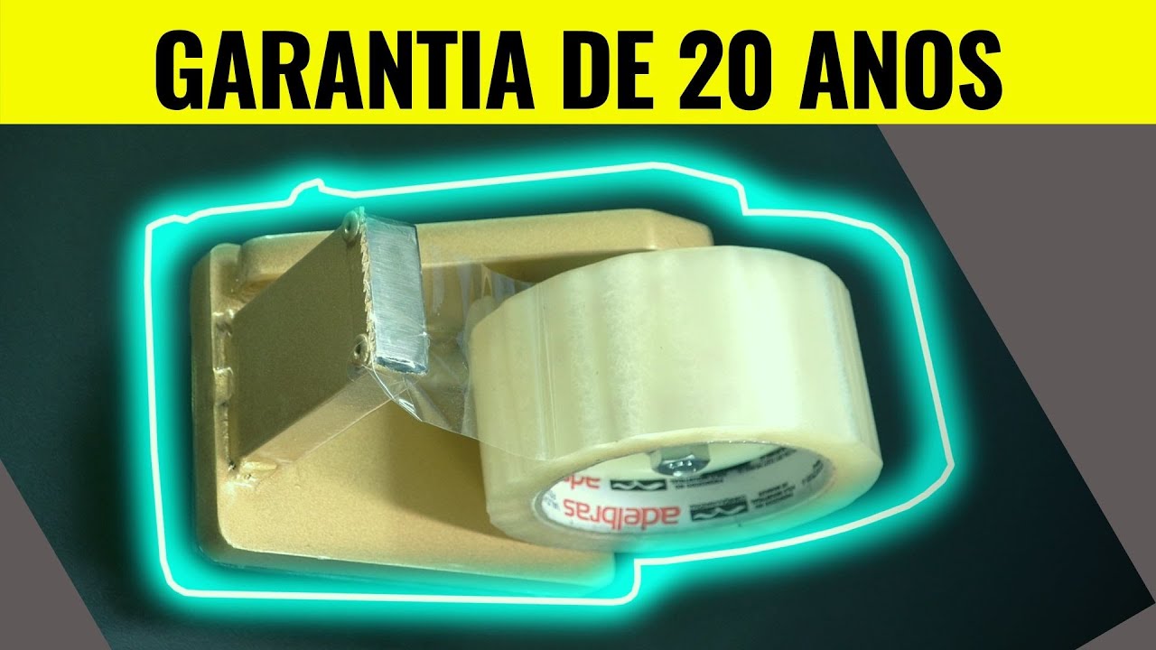 Suporte para fita adesiva , que dura muitos anos , veja como fazer.
