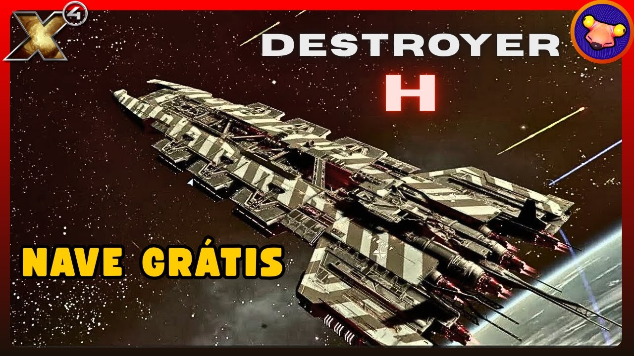 Como conseguir uma nave H (Destroyer) GRÁTIS ! - X4: Foundations | Em Português PT-BR