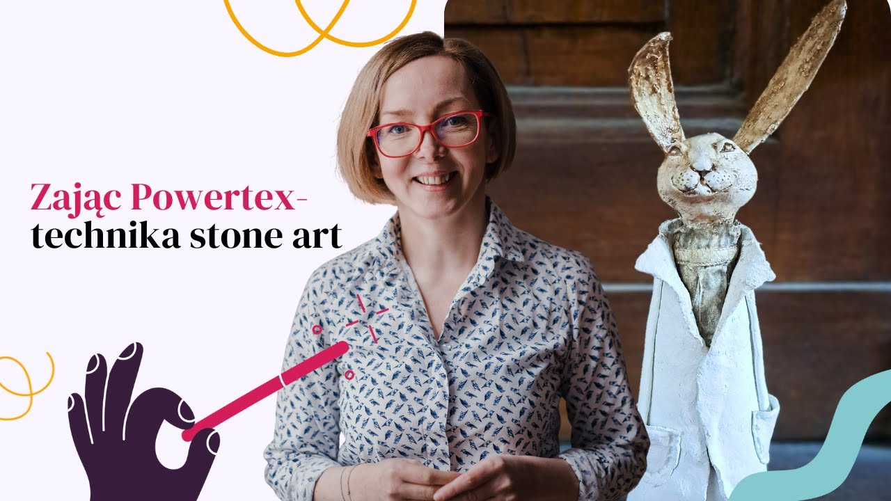 Jak zrobić zająca z Powertex stone art krok po kroku