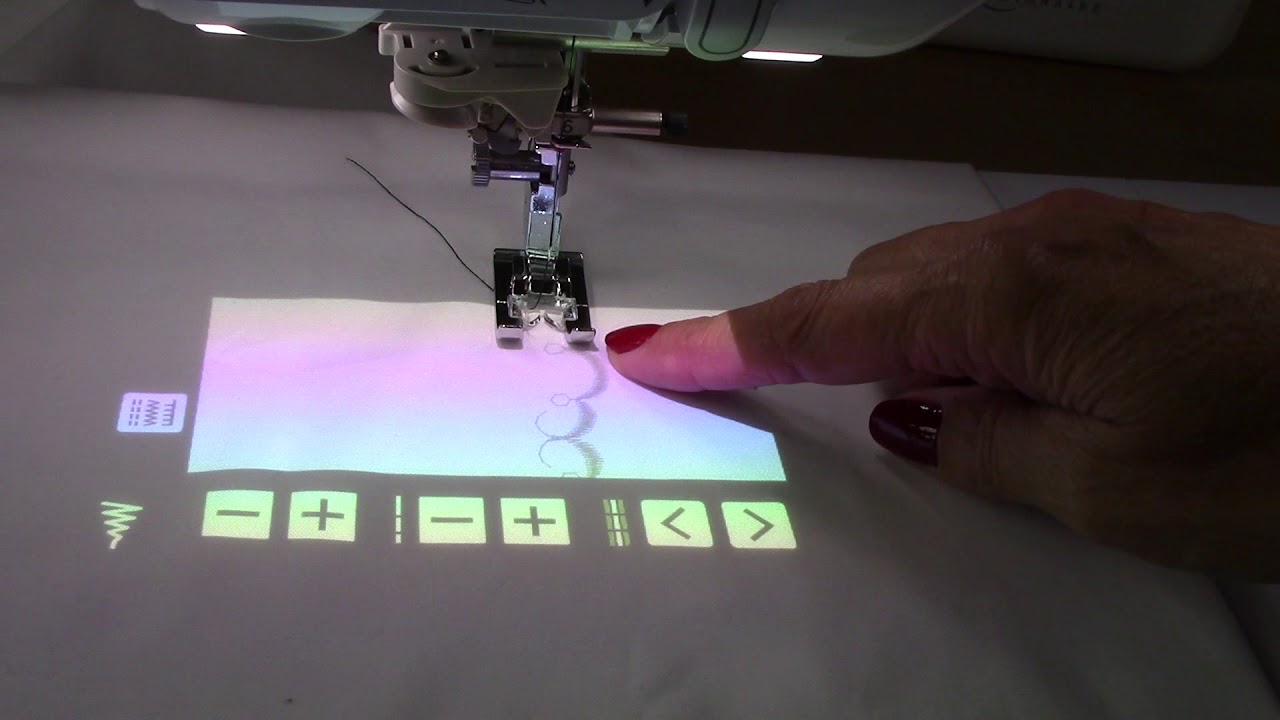 Angela Wolf and the Decorative Stitches on the Luminaire XP1