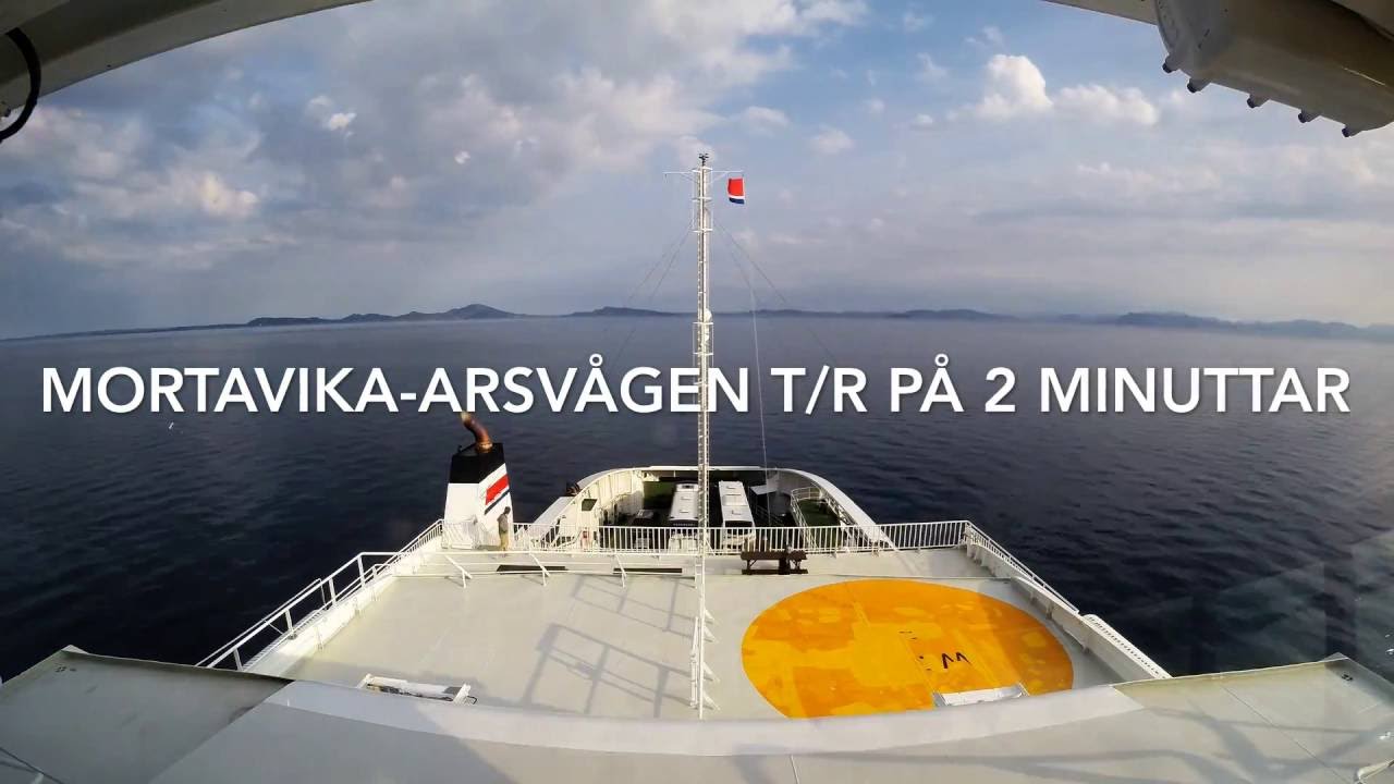 Timelapse Fjord1 Mortavika-Arsv&aring;gen t/r p&aring; 2 minuttar
