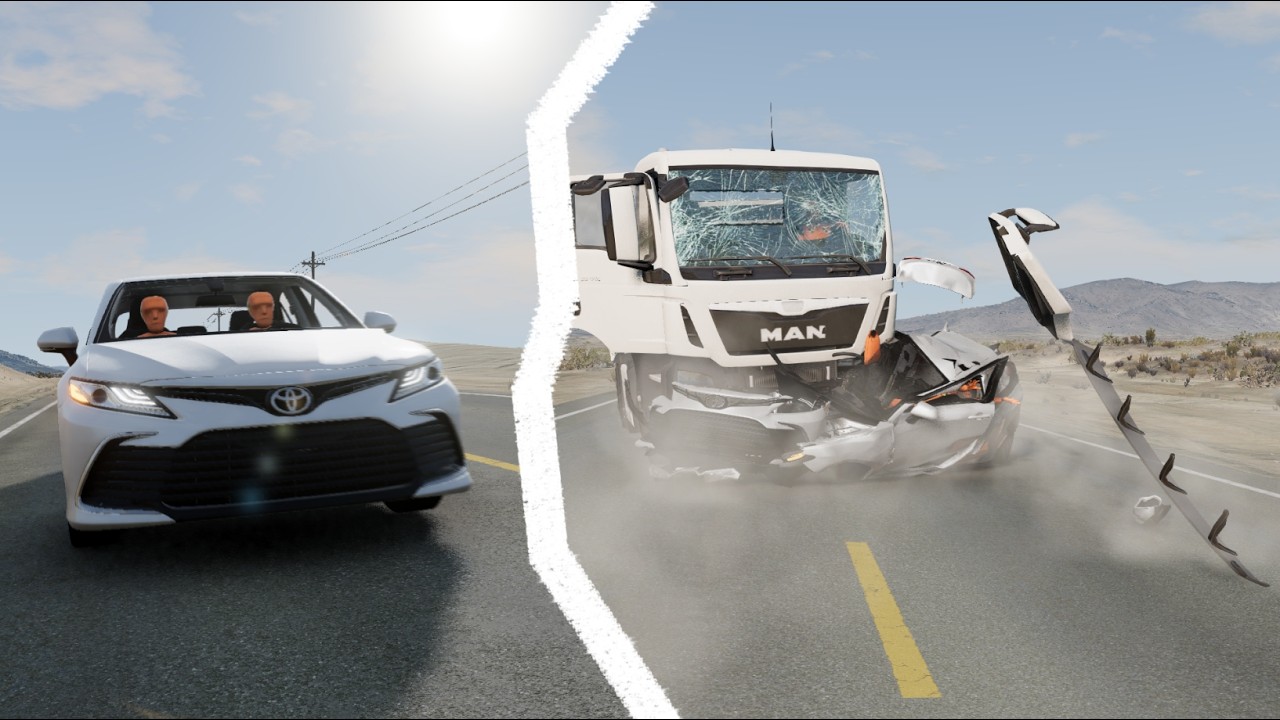 Реалистичные аварии в BeamNG.drive #7