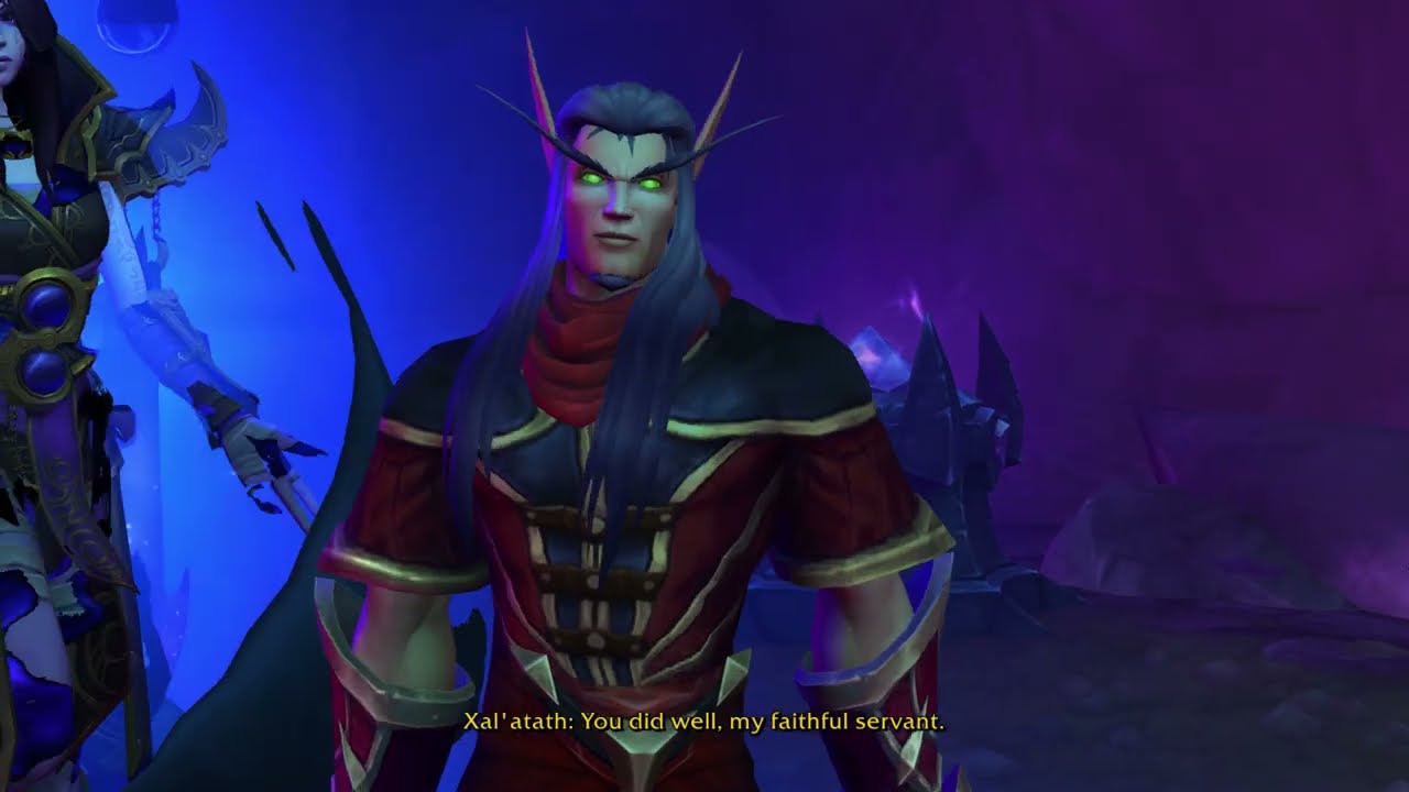 Xal'atath betrays Lord Anetorian cutscene (World of Warcraft: Midnight)