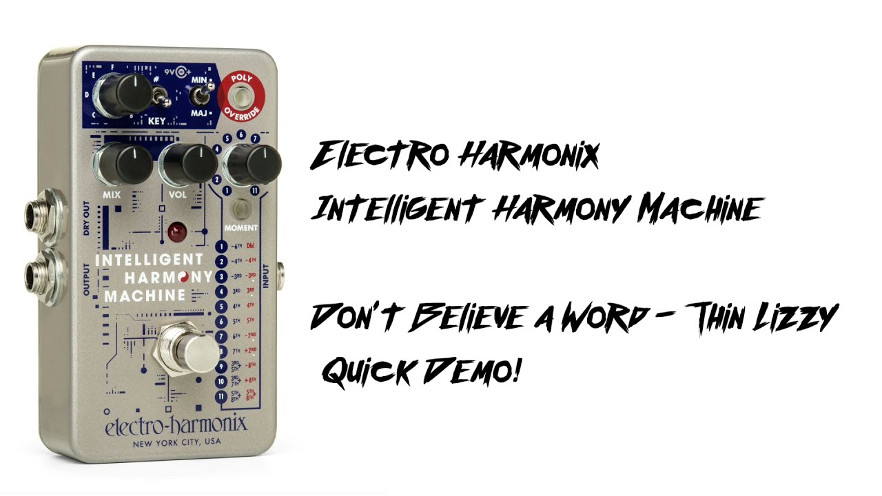 Electro Harmonix Intelligent Harmony Machine | Don't Believe a Word - Thin Lizzy | Quick demo |