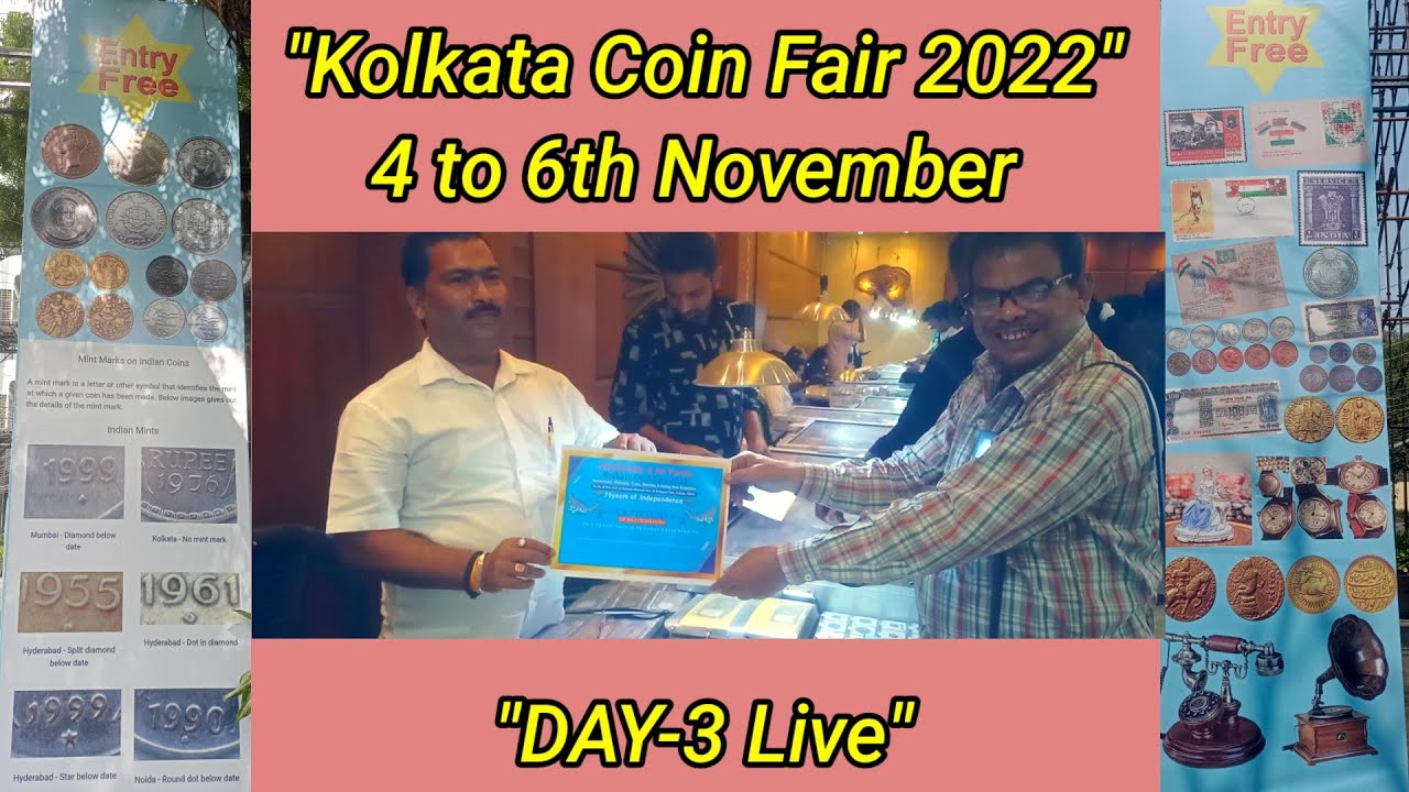 Kolkata Coin Fair 2022 l Day-3 live l Old & new Coins and Stamps Exhibition l The Currencymedia