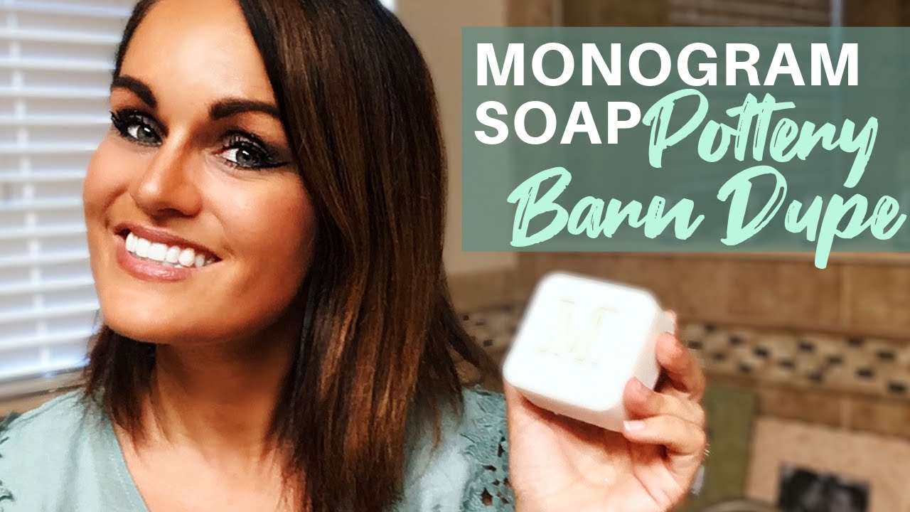 Pottery Barn Knock Off Decor: DIY Monogrammed Soap