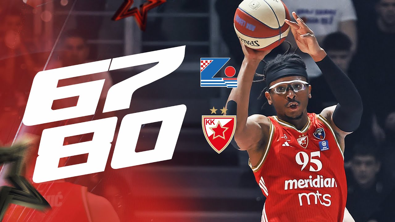SVI POENI ZVEZDE - Zadar vs. KK Crvena zvezda Meridianbet 67:80 | ABA LEAGUE R14