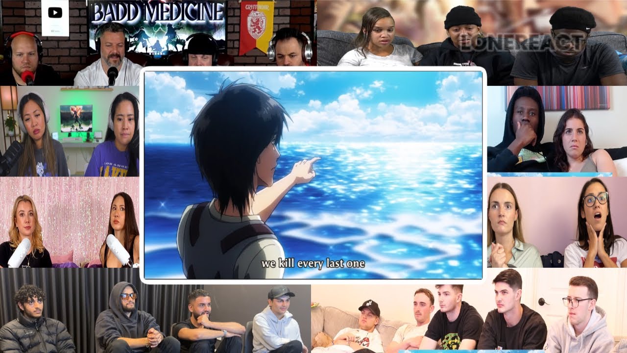 Eren Declare War Scene - Attack on Titan S3 Ep22 | Reaction Mashup