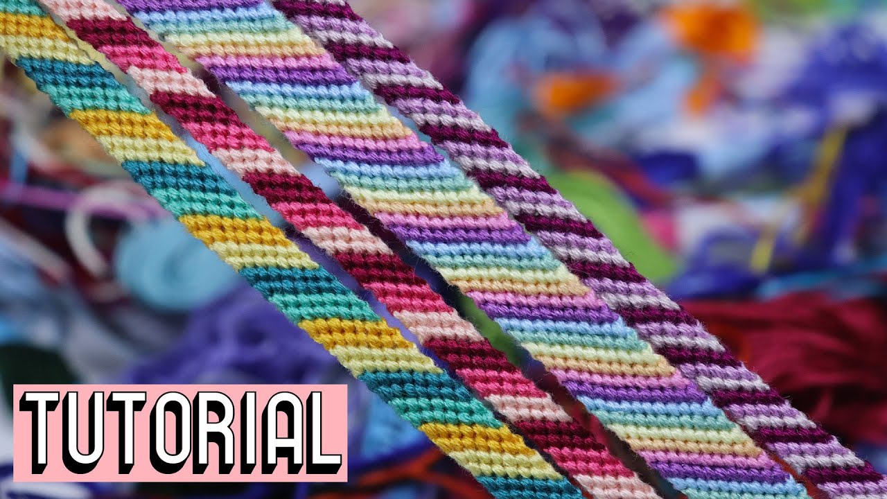 УЧЕБНОЕ ПОСОБИЕ ПО CANDY STRIPE — ДЛЯ НАЧИНАЮЩИХ [CC] || Браслеты дружбы