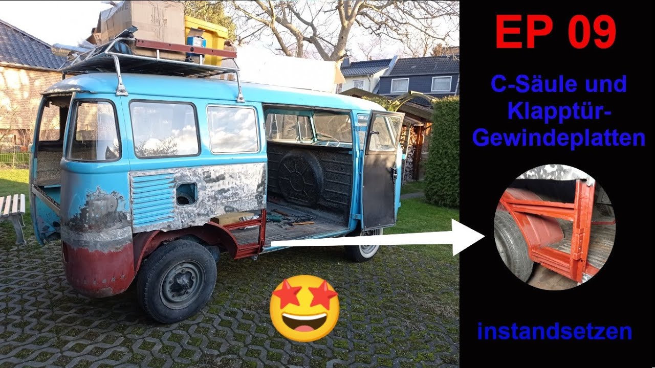 VW T1 Projekt - C-Säule und Klapptüraufnahme schweißen [EP09]