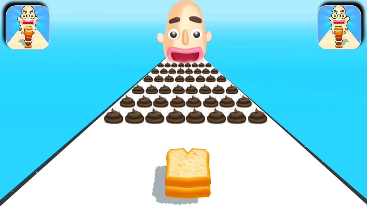 Play Satisfying 999 All Tiktok Video Mobile Games Sandwich Runner, Parasite Cleaner QBOX