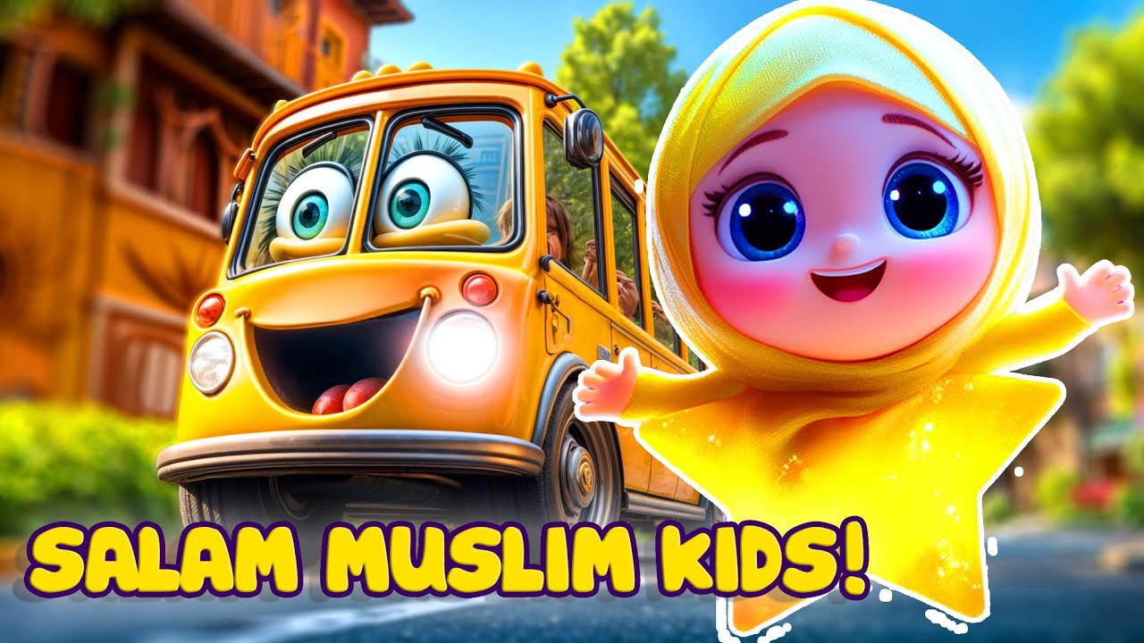 The Wheels on the Bus | Muslim Kids Nasheed Vocals Only | Islamic Song by Salam Muslim Kid