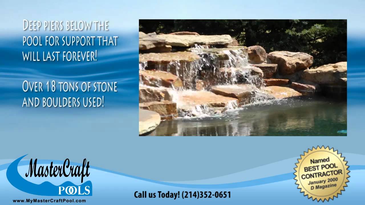 MasterCraft Pools of Dallas Swimming Pool Video  - Stone Pool Paradise