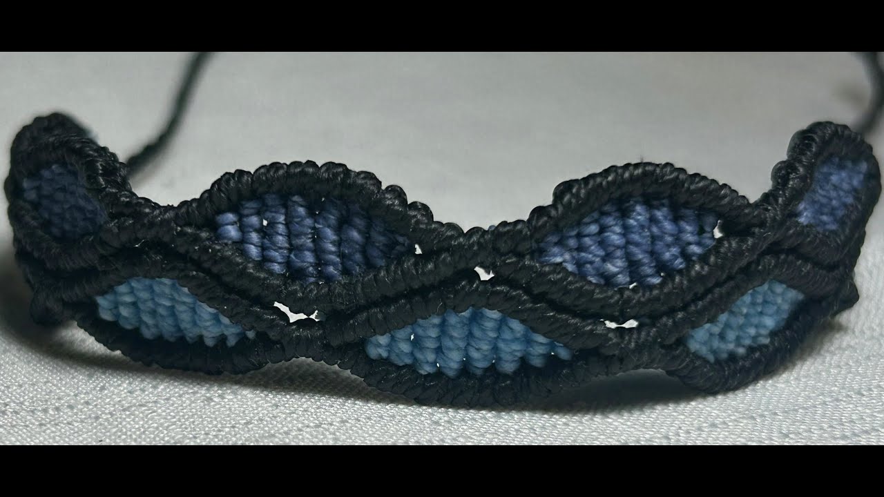 Pulsera con patrón de hojas (Leaves pattern) | Tutorial Macramé