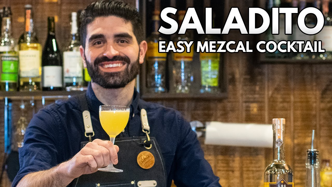 The Saladito | An EASY & DELICIOUS Mezcal Cocktail