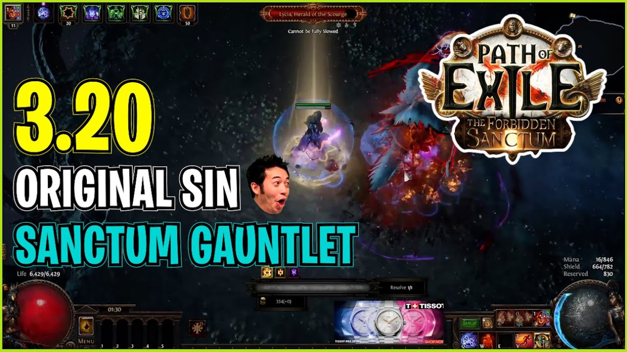 ⚡ POE 3.20 ⚡ Ben - Original Sin in Sanctum Gauntlet