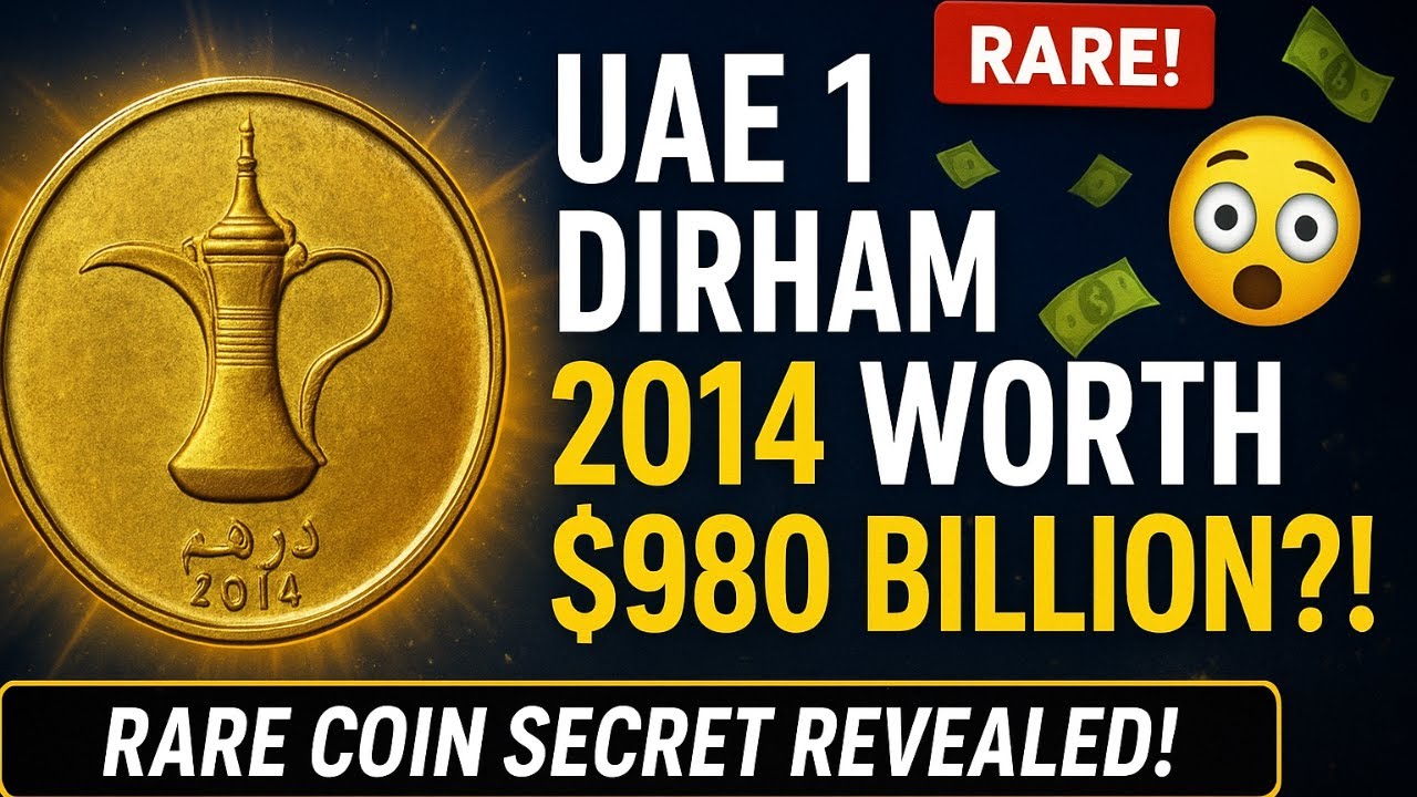 🌙 Редчайшая монета ОАЭ 1 дирхам 2014 года &ndash; стоит 980 000 000 000 долларов?! | Эксклюзив от Globa...